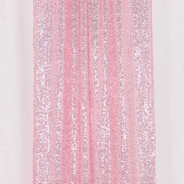 Enhance Your Event Decor with Pink Sequin Photo Backdrop Curtains