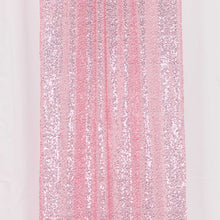 2 Pack Pink Sequin Photo Backdrop Curtains with Rod Pockets#whtbkgd