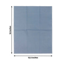 50 Pack 2 Ply Soft Dusty Blue Dinner Paper Napkins, Disposable Wedding Reception Party