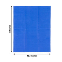 50 Pack 2 Ply Soft Royal Blue Dinner Paper Napkins, Disposable Wedding Reception Party