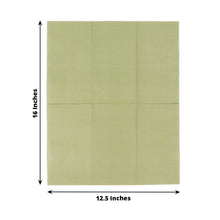 50 Pack 2 Ply Soft Sage Green Dinner Paper Napkins, Disposable Wedding Reception Party