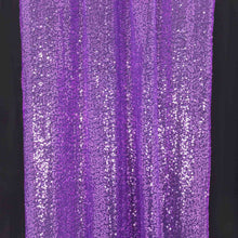 2 Pack Purple Sequin Backdrop Drape Curtains with Rod Pockets - 8ftx2ft#whtbkgd