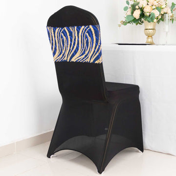 Captivating Blue and Gold Chair Decor for Unforgettable Events