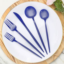 Plastic Utensils In Royal Blue Color Cutlery Set