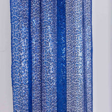 2 Pack Royal Blue Sequin Photo Backdrop Curtains with Rod Pockets#whtbkgd