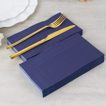 Add Elegance to Your Event with Navy Blue Paper Napkins