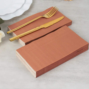 Elevate Your Event with Terracotta (Rust) Paper Napkins