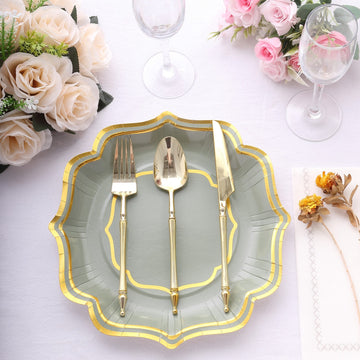 Elevate Your Table with Sage Green Dinner Plates