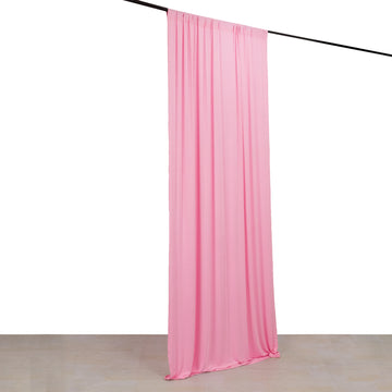 <strong>Wrinkle-Free Pink Curtain For Events</strong>