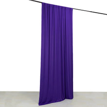Purple 4-Way Stretch Spandex Drapery Panel with Rod Pockets, Photography Backdrop Curtain
