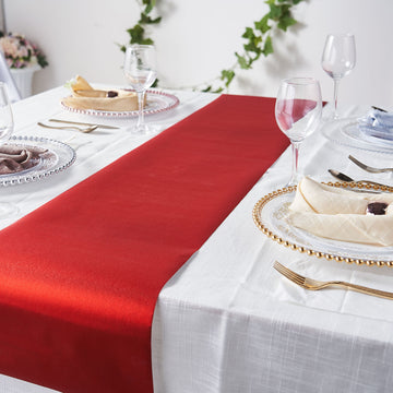 Enhance Any Event with the Red Glitzing Glitter Table Runner
