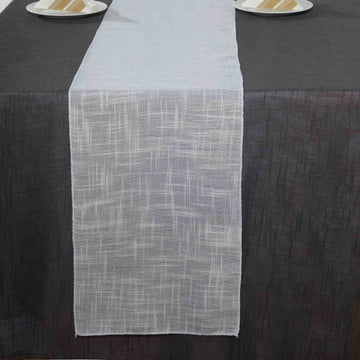 Wrinkle Resistant White Linen Table Runner: Your Perfect Table Decoration