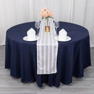 Create Extraordinary Memories with the White Satin Stripe Table Runner
