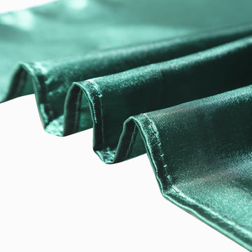 Enhance Your Table Setting with the Hunter Emerald Green Satin Table Runner