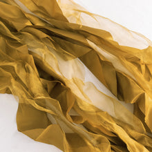 satin & taffeta chair sashes in gold color#whtbkgd