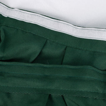 Enhance Your Table Decor with the Hunter Emerald Green Table Skirt
