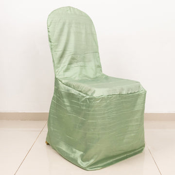 Sage Green Crushed Taffeta Chair Cover