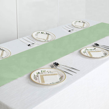 Event Decor Made Easy with the Sage Green Polyester Table Runner