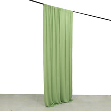 Sage Green 4-Way Stretch Spandex Drapery Panel with Rod Pockets, Photography Curtain