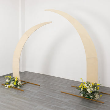 <strong>Create Timeless Moments with Beige Spandex Arch Covers</strong>