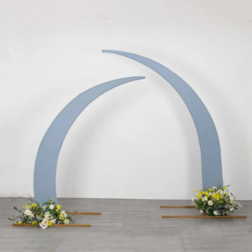 <strong>Dusty Blue Spandex Arch Covers For Your Fairytale Wedding</strong>