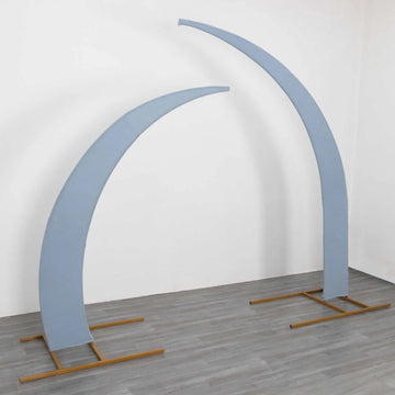 <strong>Elevate Your Celebration with Dusty Blue Crescent Moon Backdrop Stand Covers</strong>