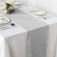 Polyester 12 Inch x 108 Inch Silver Table Runner