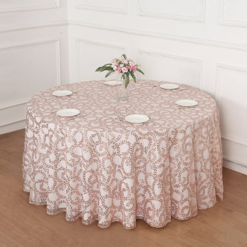 Elevate Your Table Decor with the Rose Gold Sheer Table Overlay