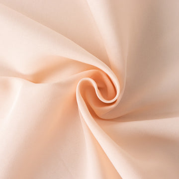 Enhance Your Event with the Blush Seamless Premium Polyester Round Tablecloth