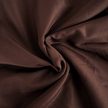 Enhance Your Event with the Chocolate Seamless Polyester Round Tablecloth 108