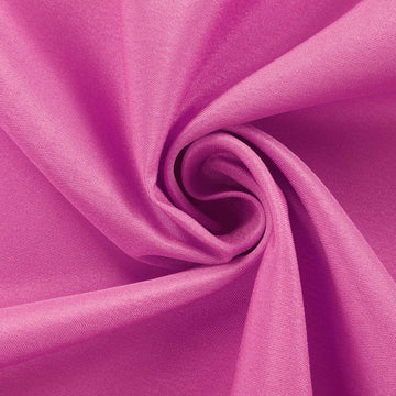 Elevate Your Event Décor with the Fuchsia Seamless Polyester Round Tablecloth 120