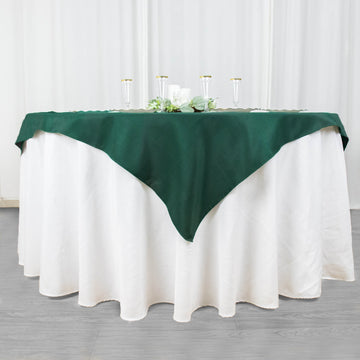 Versatile and Stylish: The Hunter Emerald Green Table Overlay