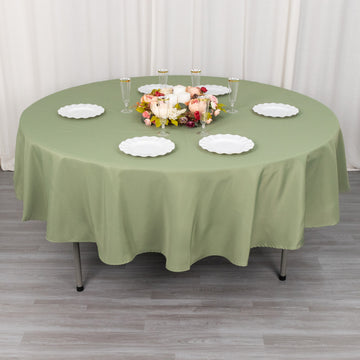 Create a Stunning Table Setting with the Dusty Sage Green Seamless Tablecloth