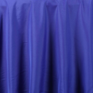Versatile and Stylish Event Decor with the Royal Blue Seamless Polyester Round Tablecloth 90"