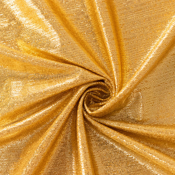 Create Unforgettable Memories with our Sparkling Gold Polyester Tablecover