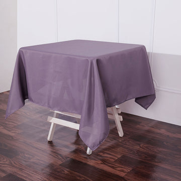 Transform Your Event with the Violet Amethyst Square Seamless Polyester Tablecloth