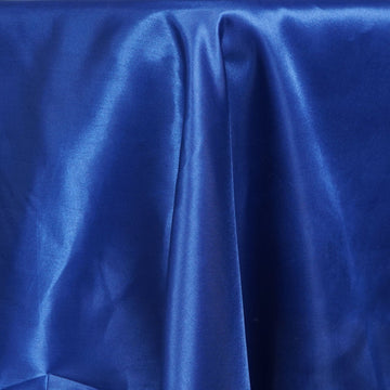 Create an Enchanting Atmosphere with the Royal Blue Satin Tablecloth