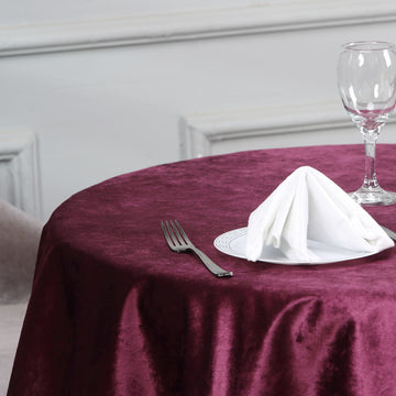 Transform Your Table with the Eggplant Velvet Table Overlay