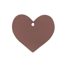 50 Pack | 2inch Chocolate Printable Heart Shape Wedding Favor Gift Tags#whtbkgd