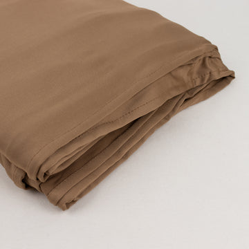 Taupe Spandex 4-Way Stretch Fabric Bolt, DIY Craft Fabric Roll - 60"x10 Yards