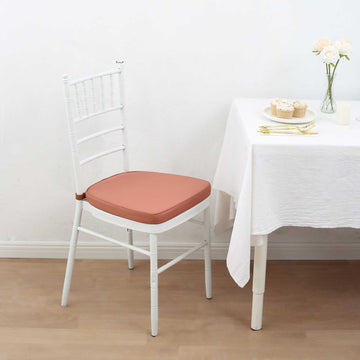 Terracotta (Rust) Chiavari Chair Pad: Add Style and Comfort to Your Event