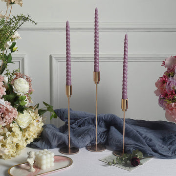 Create a Beautiful Atmosphere with Violet Amethyst Taper Candles