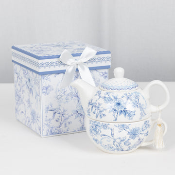 Charming Ceramic Floral Tea Cup Set