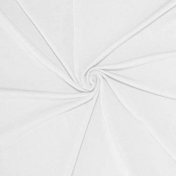 <strong>Stretchable Wrinkle Free White Spandex Backdrop Curtain</strong>