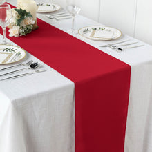 Wine Polyester Table Runner 12inch x 108inch