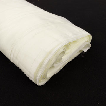 Elevate Your Event Decor with Ivory Taffeta Fabric