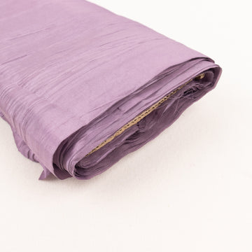 Elevate Your Event with Violet Amethyst Accordion Crinkle Taffeta Fabric Bolt