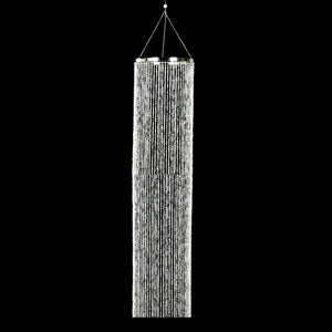 Crystal bead curtain hanging decor for elegant spaces.