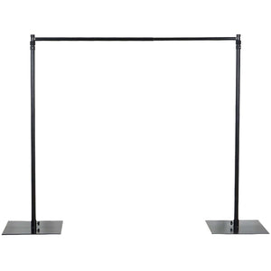Black garment rack with sturdy base for organizing clothes #whtbkgd