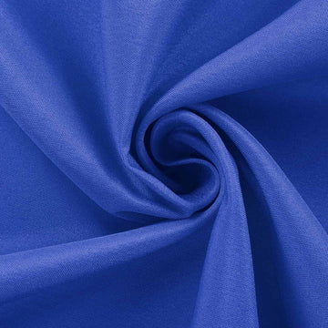 Create a Memorable Atmosphere with the Royal Blue Square Polyester Tablecloth